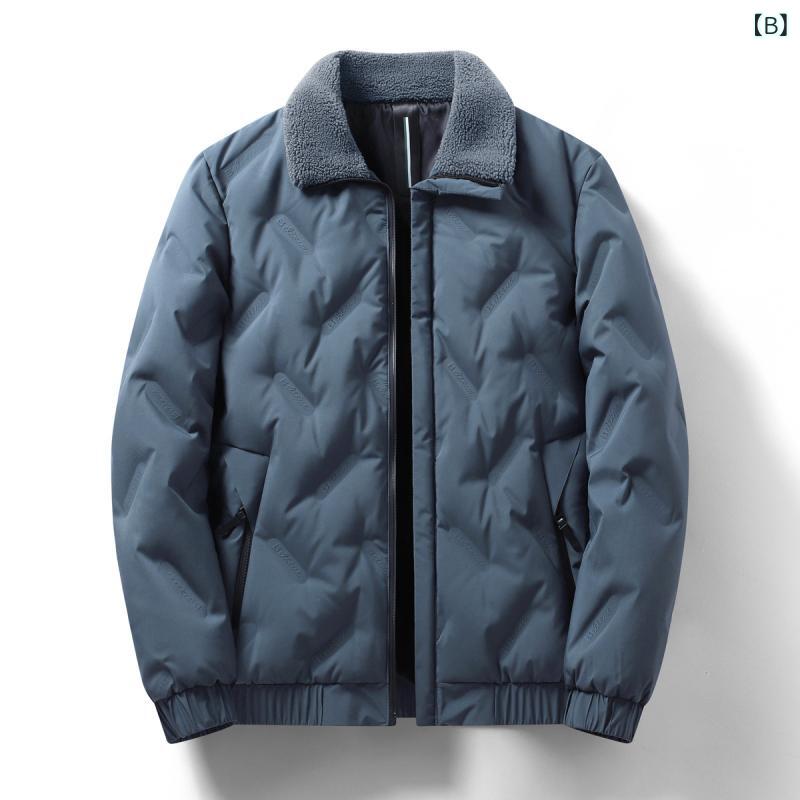 メンズ ダウンジャケット スタンドカラー グースダウン 保温 スタイリッシュ 多用途 秋冬 暖か 軽量 コーディネートしやすい ファッション 羽毛 グレー系