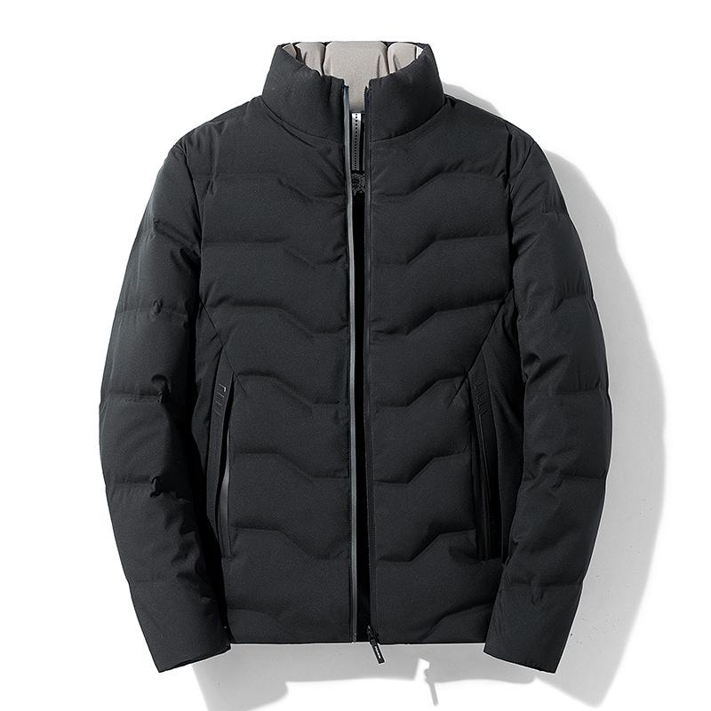 ダウンジャケット メンズ 秋冬 スタンドカラー 厚手 暖かさ 保暖性 保温性 防寒 カジュアル 百搭 日常使い 街着 レジャーウェア 通勤対応 スタイル ふんわり ベーシック アイテム