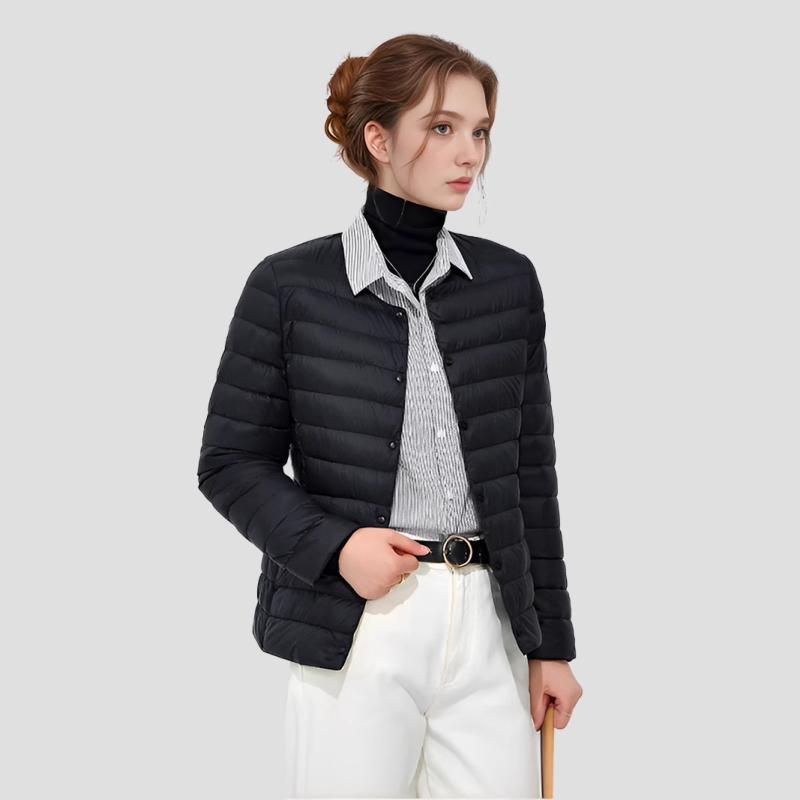 秋冬 レディース ダウンジャケット 軽量 スリム インナー Vネック ラウンドネック アウトドア 保暖 衝鋒衣 内胆