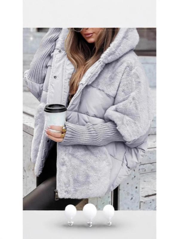 秋冬 レディース ゆったり 切り替え パディングコート 防寒 暖か 中綿 アウター 軽量 吸湿速乾 コット..