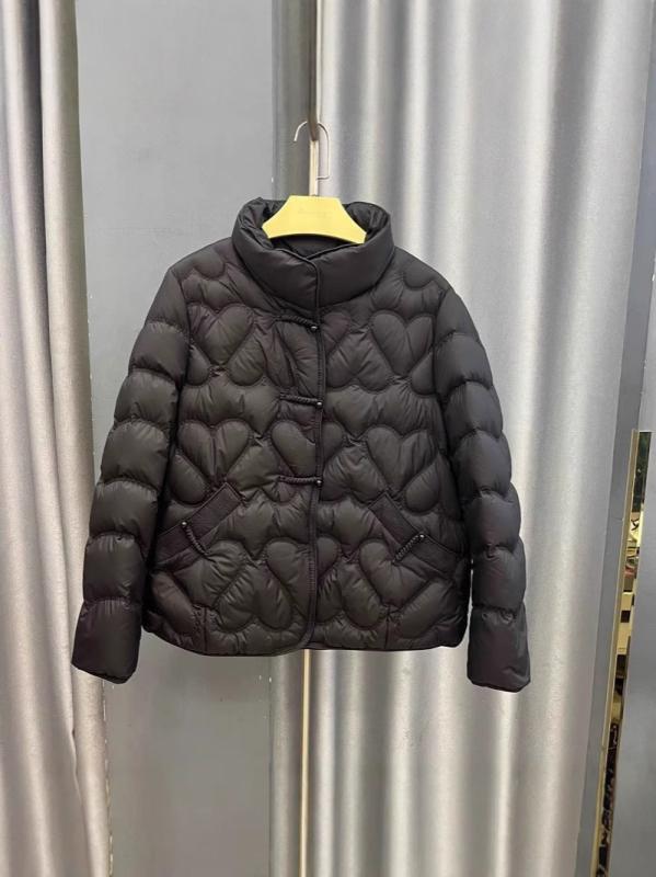 ダウンジャケット レディース 秋冬 中国風 盤ボタン ショート丈 スタンドカラー スリムフィット 細見え..