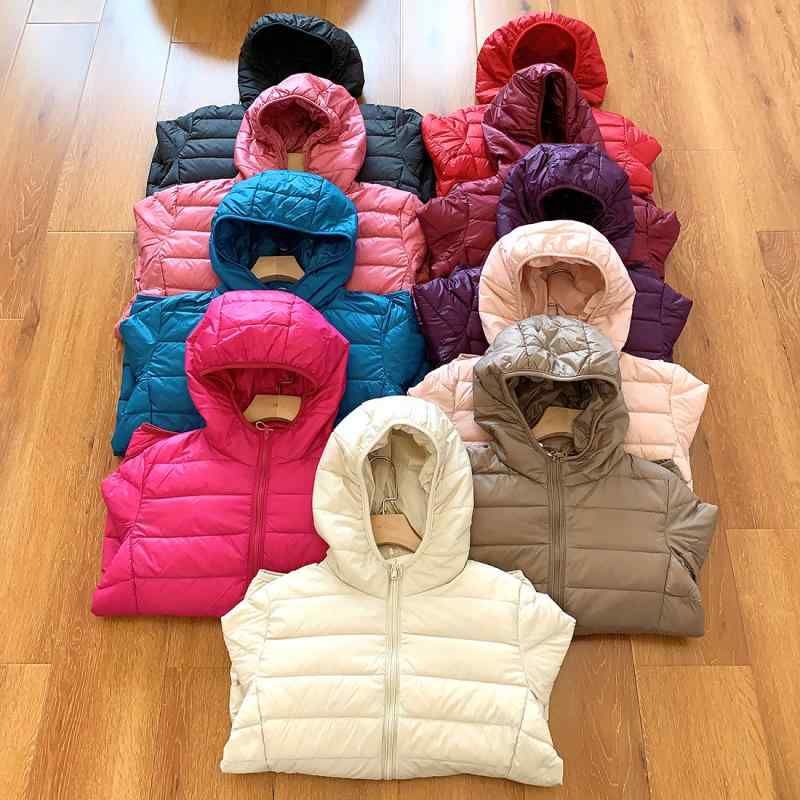 ダウンジャケット レディース 秋冬 フード付き 軽量 薄手 暖か カジュアル スタイルアップ コーディネート 吸湿速乾 再生繊維