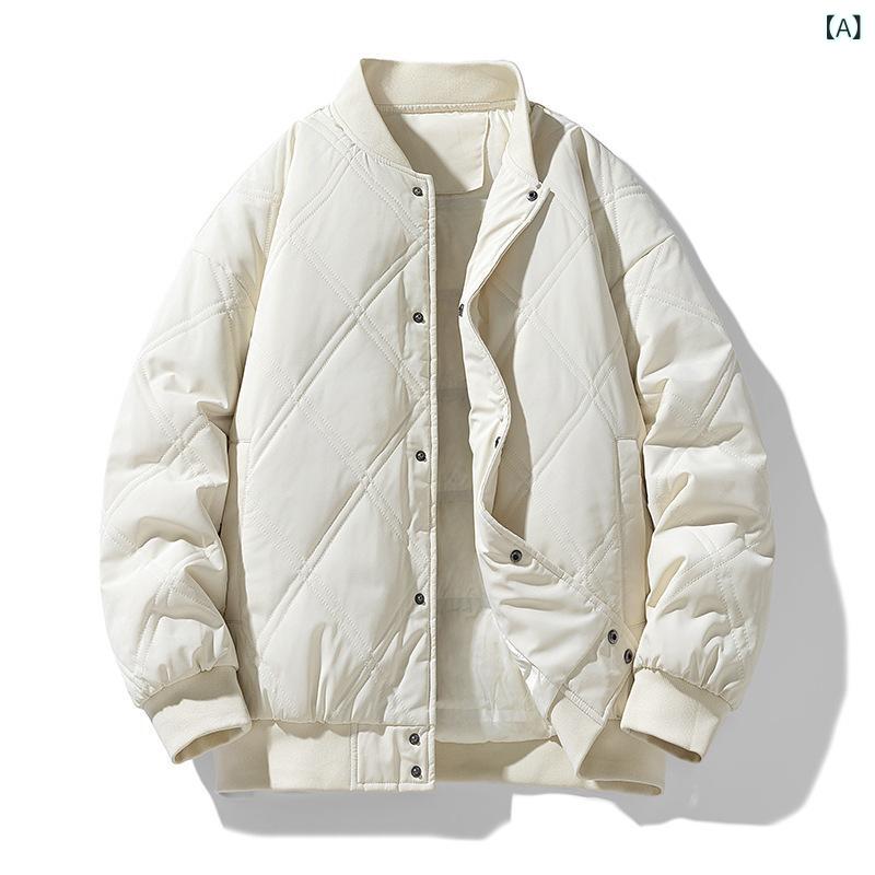 メンズ ダウンジャケット 秋冬 ゆったり スタンドカラー 厚手 パン型 高品質ダウン 軽量 吸湿速乾 コート アウター