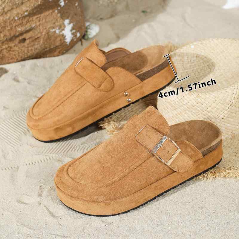 サンダル レディース 春夏 接触冷感 厚底 クロッグ レトロ カジュアル 後空き つま先カバー 楽ちん 外出用 日常シューズ 軽量 吸湿速乾 夏履き ビーチ プールサイド 旅行 フェス ストリートファッション 防水 クッション性 メッシュ素材 スエード風