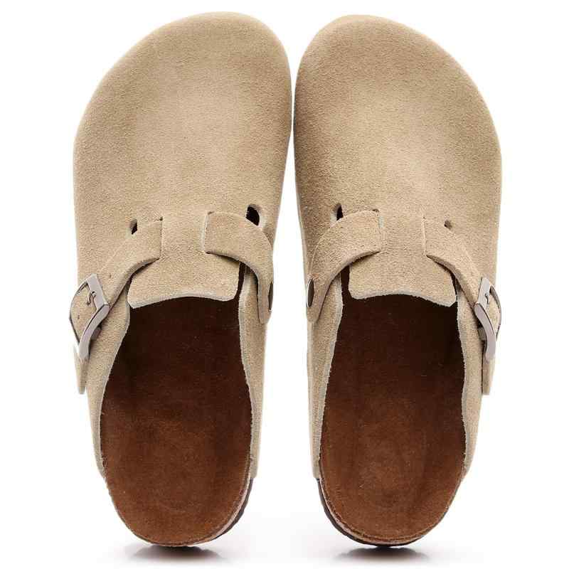 レディースサンダル 本革 牛革 厚底 フラット トゥカバー クロッグ ミュール 履きやすい 軽量 通勤 通学 日常使い 吸湿速乾 快適 ハイクオリティ