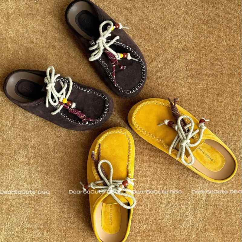 サンダル 男女兼用 厚底 本革 ラウンドトゥ ビーズ吊り紐 楽々一蹴り つま先カバー ハーフドラッグ 軽量素材 日常使い 通勤 通学 アウトドア 吸湿速乾 快適フィット