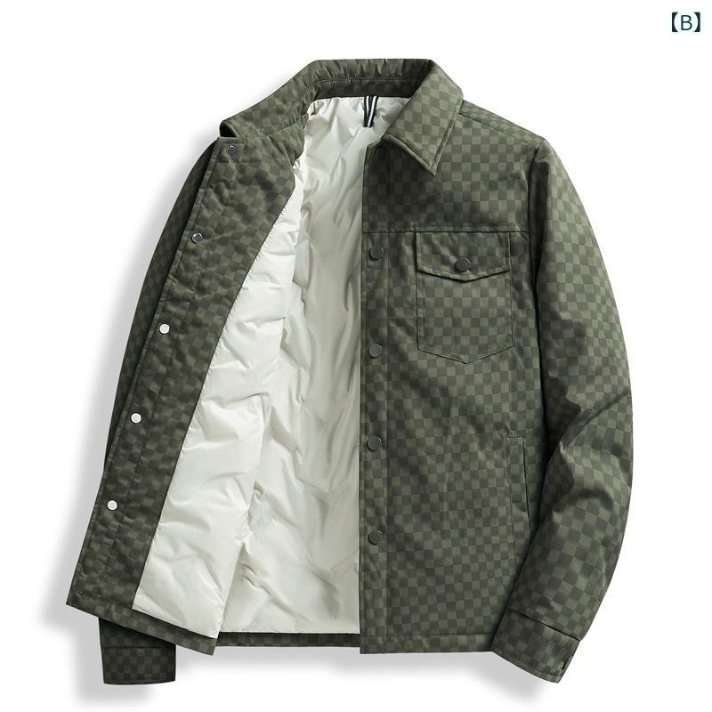 メンズ ダウンジャケット 秋冬 カジュアル スタンドカラー ゆったり 防寒 グレー ダックダウン 保温 軽量 吸湿速乾 再生繊維 ハイネック ロング丈 通勤 通学 アウトドア