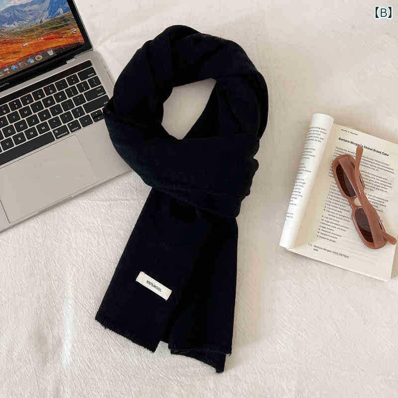 スカーフ レディース 秋冬 羊毛 100% 厚手 保暖 高級感 洗濯機可 欧米風 ファッション スタイリッシュ エレガント 雰囲気 おしゃれ 防寒 ベーシック ウール 多用途