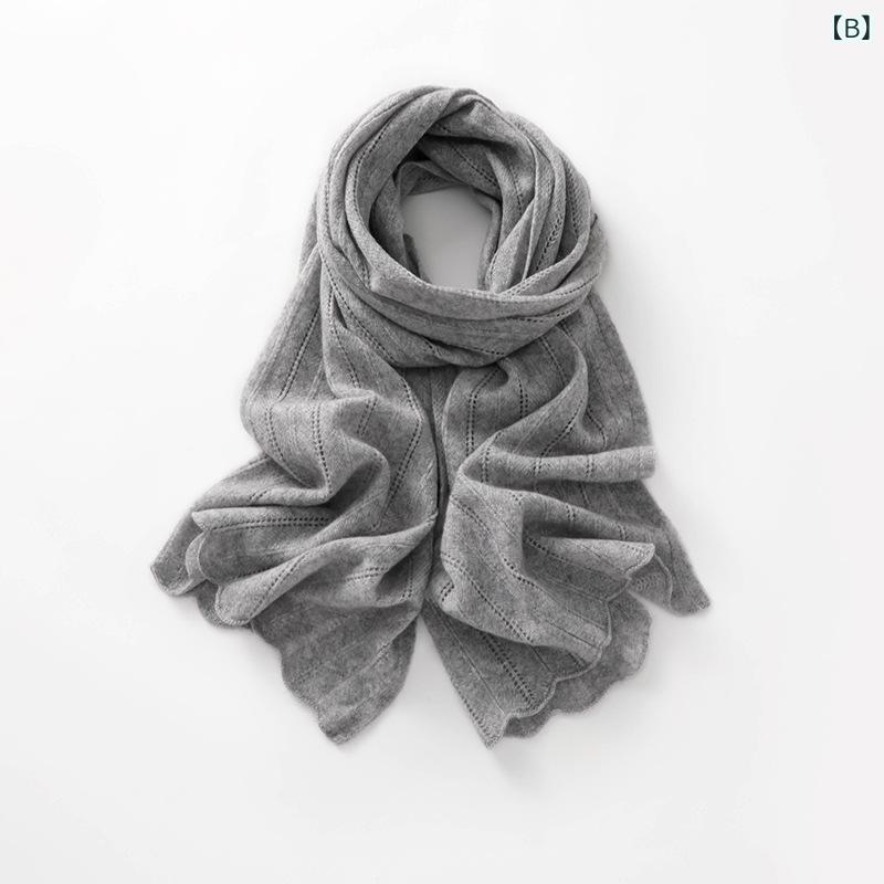マフラー レディース 秋冬 カシミヤ 保温 ニット 厚手 ロング 無地 高級感 透け ツイスト 首元保護 暖か ストール 巻き方自由 柔らか 軽量 防寒 日常使い ギフト向き