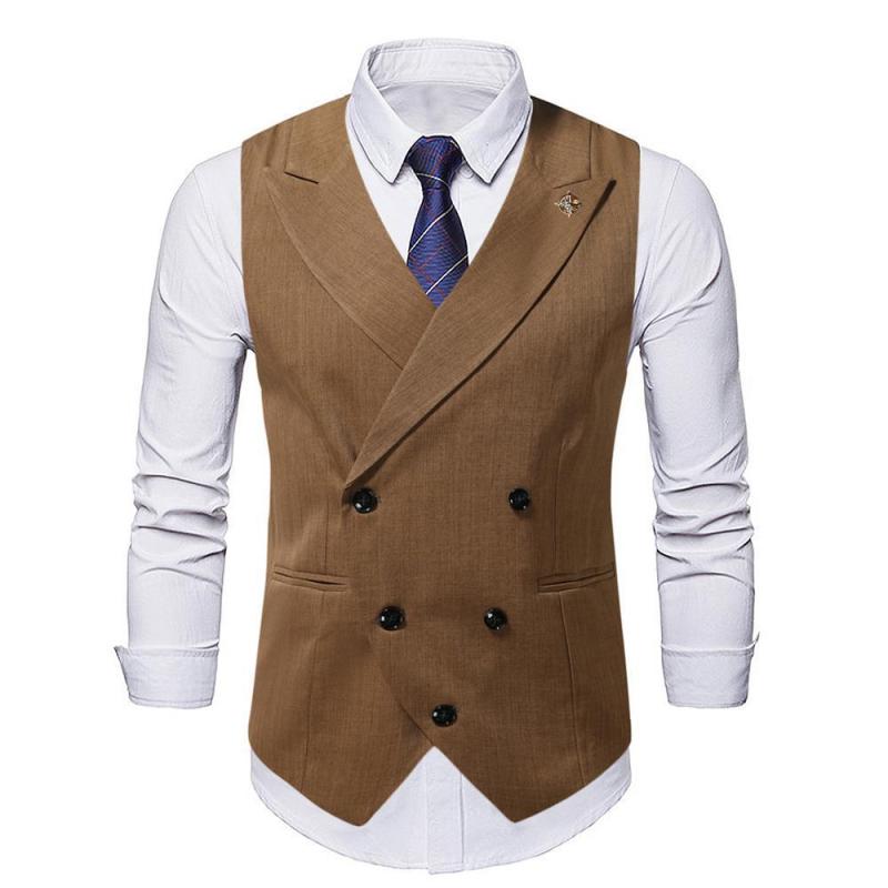 メンズ スーツベスト 春夏 結婚式 新郎 伴郎 ダブルブレスト ブリティッシュスタイル フォーマル セット イギリス風 ウェディング スタイリッシュ ビジネス コーディネート