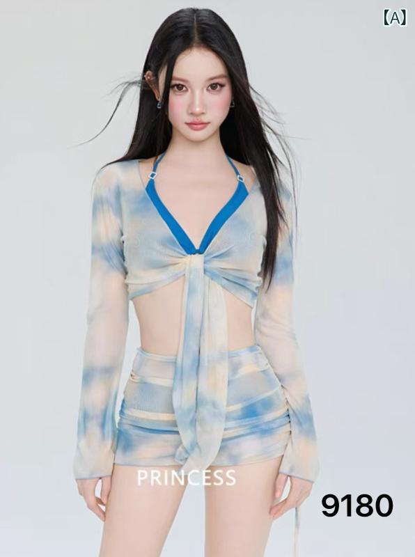 レディース 水着 ビキニ セパレート 2点セット 水色 ブルー 上品 高見え セクシー ...