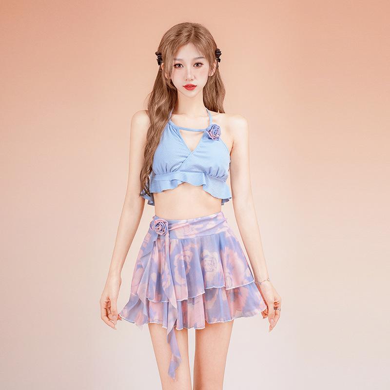 レディース 水着 セパレート 体型カバー お腹カバー 細見え ビキニ 2点セット 上品...