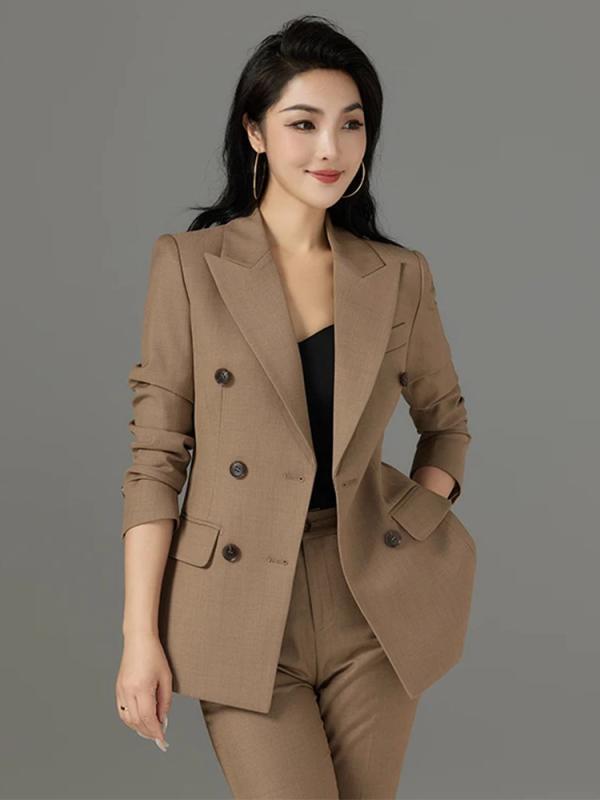 ・柄: 無地・シルエット: スリム・襟型: ラペル・袖丈: 長袖・袖型: 標準袖・素材: ポリエステル・ポリエステル含有率: 80%-90%・色: カーキ,オリーブグリーン,ネイビー,ブラック・サイズ: S,M,L,XL,XXL・スタイル:...