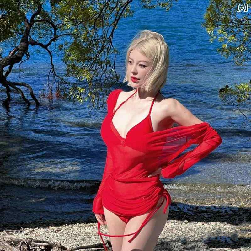 レディース 水着 ビキニ 3点セット ラッシュガード 長袖 カバーアップ セクシー 無...