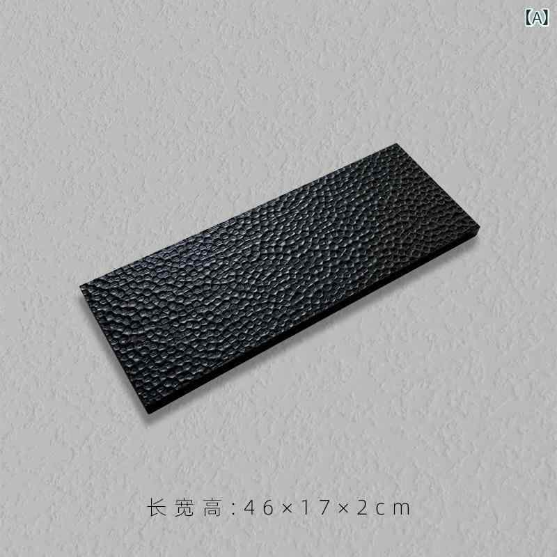 くらしのセロネの茶器 壺承 茶承 茶盤 茶トレイ アッシュ材 天然木 無垢材 炭焼き加工 ブラック 和風 侘寂 モダン 乾式 茶台 ティーポットスタンド お盆 卓上 インテリア 上品 高見え おしゃれ 普段使い 来客用 自宅用｜アングル2