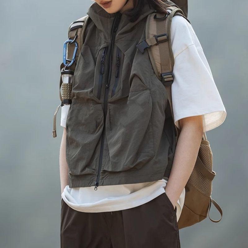 ・スタイル: ストリート・版型: ルーズ・前立て: ダブルブレスト・フード: あり・厚み: 普通・パターン: 無地・素材: コットン90%・カラー: ブラック,アーミーグリーン・サイズ: M,L,XL,2XL・対象: 成人メンズ