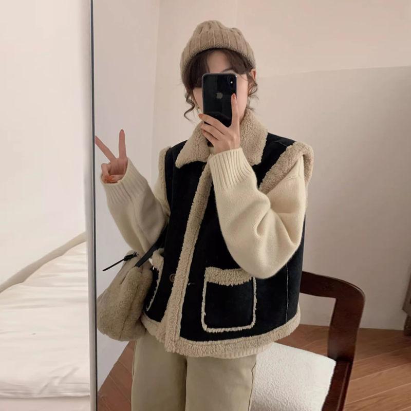 ・素材: ポリエステル・主素材含量: 95%以上・色: ブラック,ブラウン,カーキ・サイズ: S,M,L,XL,2XL・性別: 女性・年齢層: 成人・スタイル: 通勤,都市・款式: 馬甲・領型: 掛脖・版型: 通常