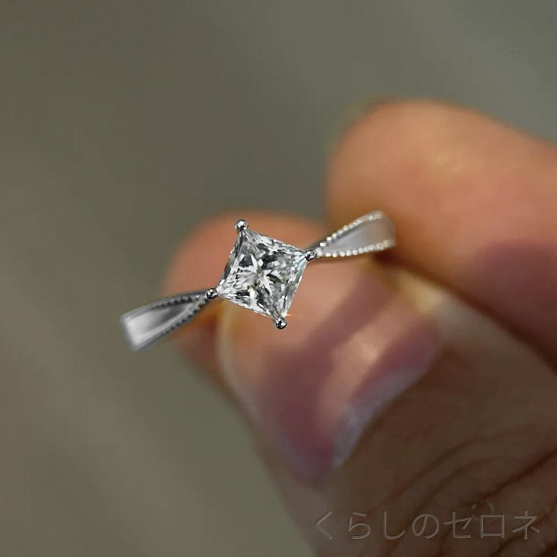 ・素材: 925シルバー・形状: 幾何型・加工: 精工・種類: リング・色: 白・サイズ: 5,6,7,8,9・重量: 2g・スタイル: エレガント・対象: 女性用・主石: 5mm×5mm・デザイン要素: 幾何型