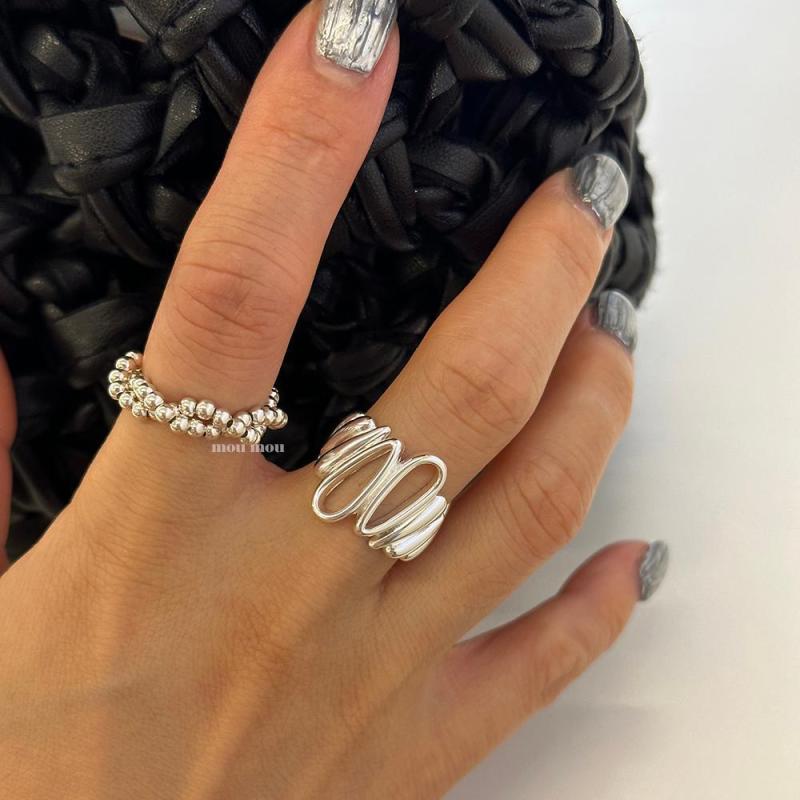 指輪 レディース 純銀 不規則 水滴 デザイン 開口 シンプル ファッション アクセサリー ジュエリー 日..