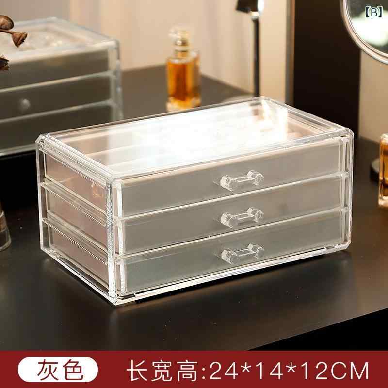 ジュエリー収納ボックス アクセサリーケース 多機能大容量 透明展示ラック イヤリ...