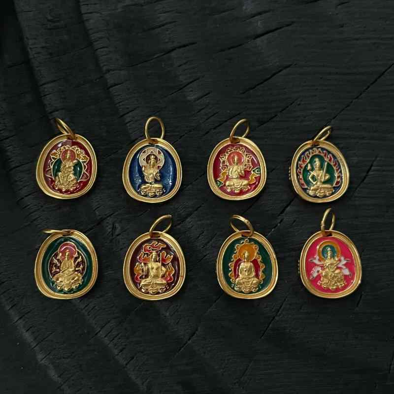 本命仏 ペンダント 男女兼用 925純銀 八大守護神 吊り下げ 古法デザイン シンプル 高級感 ニッチ 百搭 ..