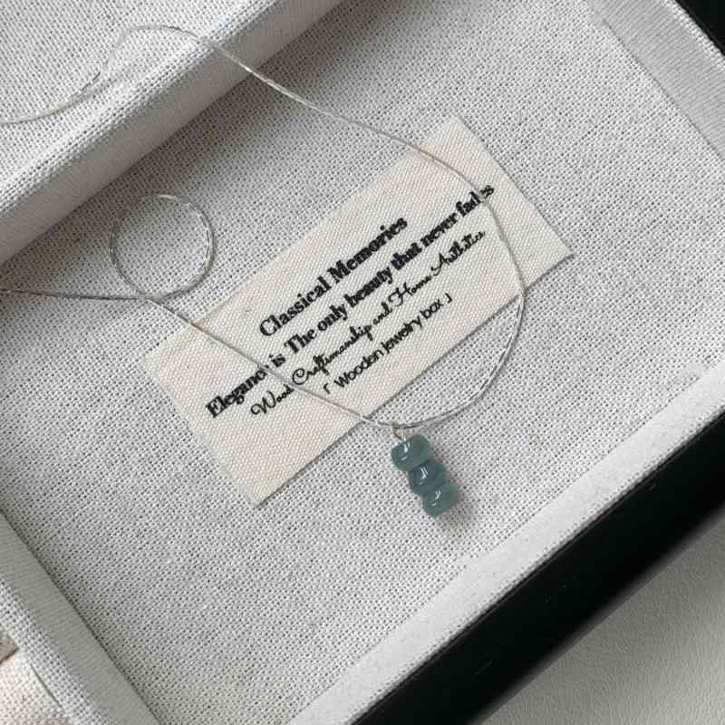 ネックレス レディース 純銀 天然翡翠 葫芦 重ねデザイン 鎖骨チェーン 高級感 エレガント ブルー アク..