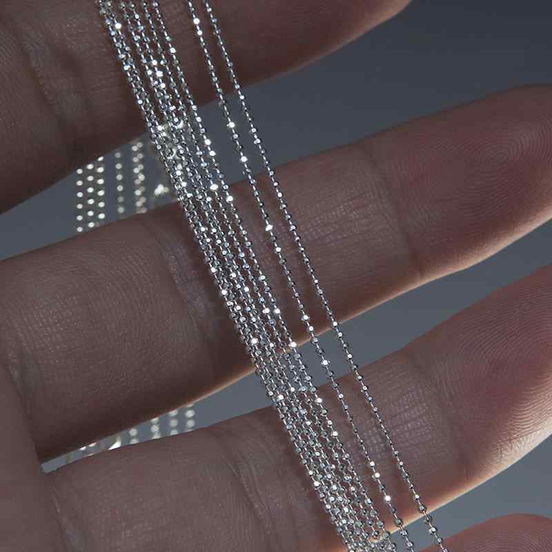 ・素材: 925シルバー・加工: メッキ・形状: ウェーブ,U字,ジオメトリック・チェーンスタイル: 水波チェーン・長さ: 41cm-50cm・カラー: シルバー・流行要素: 円形,ポルカドット,リング・スタイル: 軽奢・スタイル分類: 清...