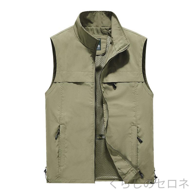 メンズ フィッシングベスト アウトドア 登山 ハイキング 釣り キャンプ 大きいサイズ 中高年 夏 作業着 多機能 動きやすい 快適 多色展開 軽量 レジャー サマーベスト チョッキ