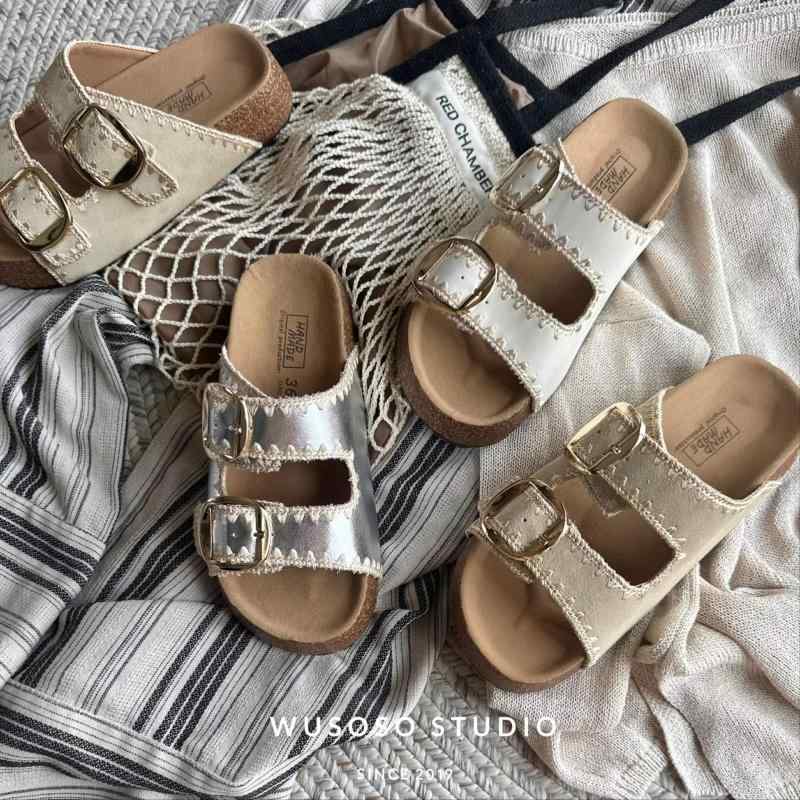 サンダル レディース 厚底 増高 編み込み ベルトバックル レトロ 一文字 ビーチ 牛革 外履き 春夏 軽量 快適 履きやすい スタイリッシュ デイリー アクティブ デザイン トレンド コーデ 合わせやすい 足元 おしゃれ 爽やか 開放感 歩きやすさ 耐