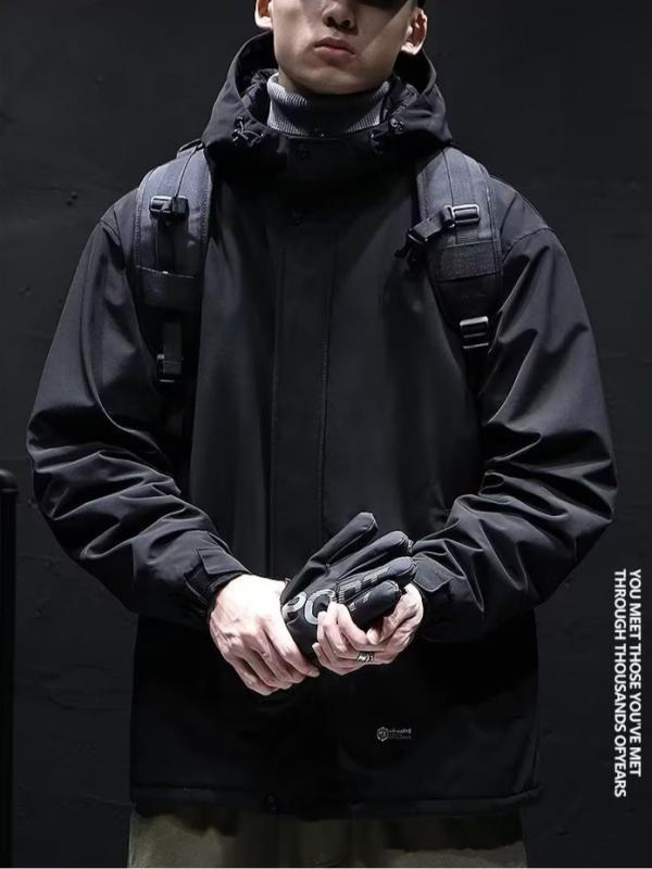 フード ジャケット メンズ 防風 防水 防寒 軽量 秋冬 アウトドア 登山 ハイキング ゆったり 吸湿速乾 ワーク ミリタリー スタイル カジュアル レジャー トレッキング 通勤