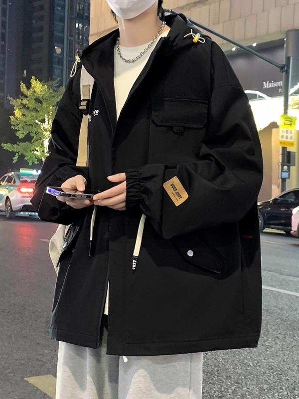 ジャケット 男女兼用 アウトドア ワーク フード付き 防風 マウンテン カジュアル 香港風 ユニセックス トレンド 合わせやすい 外套 休闲