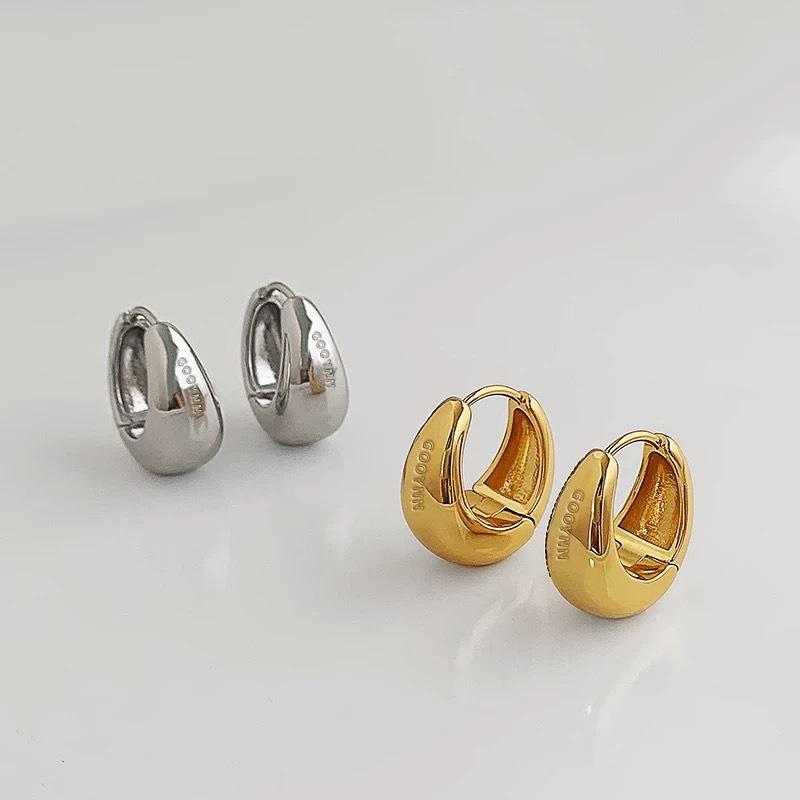 イヤリング レディース 水滴型 金属 シルバー ゴールド 高級感 ピアス イヤーカフ シンプル 耳飾り アクセサリー ジュエリー ファッション