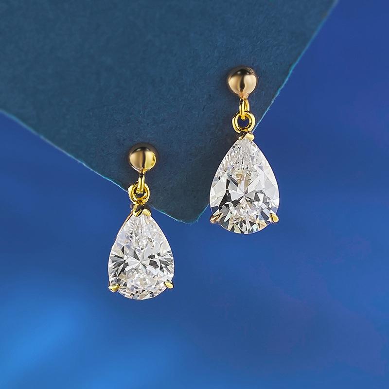 レディース ピアス 925シルバー 水滴型 テアードロップ イヤリング エレガント 気質 インフルエンサー ..