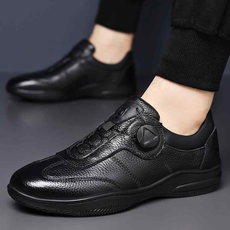 メンズシューズ 秋冬 本革 通気性 吸湿速乾 軽量 高級感 カジュアル ホワイト スニーカー 革靴 百搭 日常 デイリー 街履き メンズ靴 ローカット シンプル 快適 クッション性