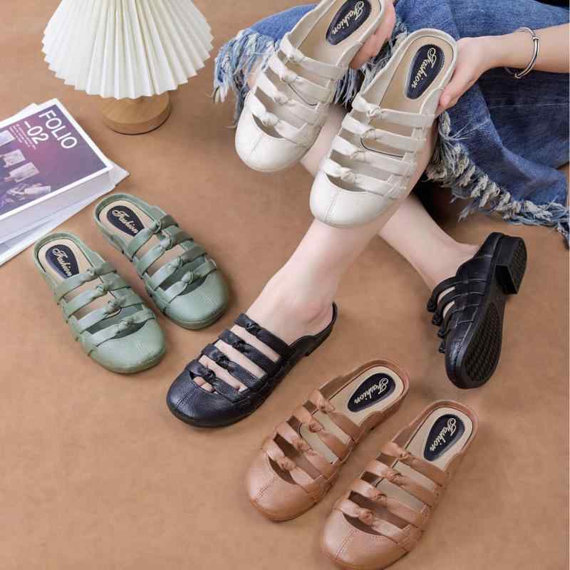 厚底サンダル レディース 春夏 本革 つま先カバー レトロ 結び目 スカートコーデ ファッションアイテム 日常使い カジュアルスタイル 快適 軽量 吸湿速乾