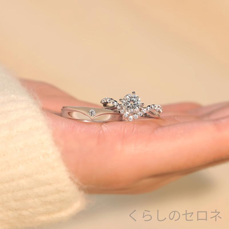 {"result":"指輪 男女兼用 ペアリング 結婚 プロポーズ S925シルバ...