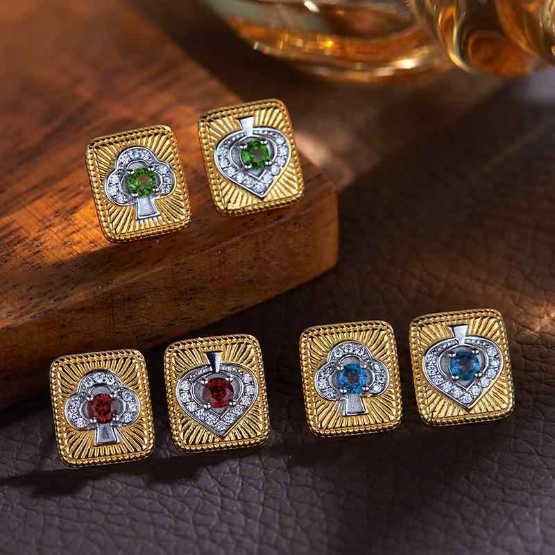 SWAROVSKI - レディース ピアス 925シルバー 天然宝石 カラージュエリー 高級感 欧米日韓風 インスタ映え 色落ちしない アクセサリー