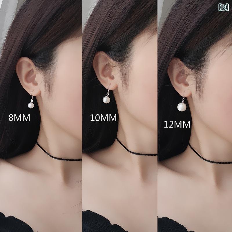 イヤリング レディース 925シルバー パール シンプル 耳フック ドロップ 耳掛け 多用途 アクセサリー 女性向け 装飾品