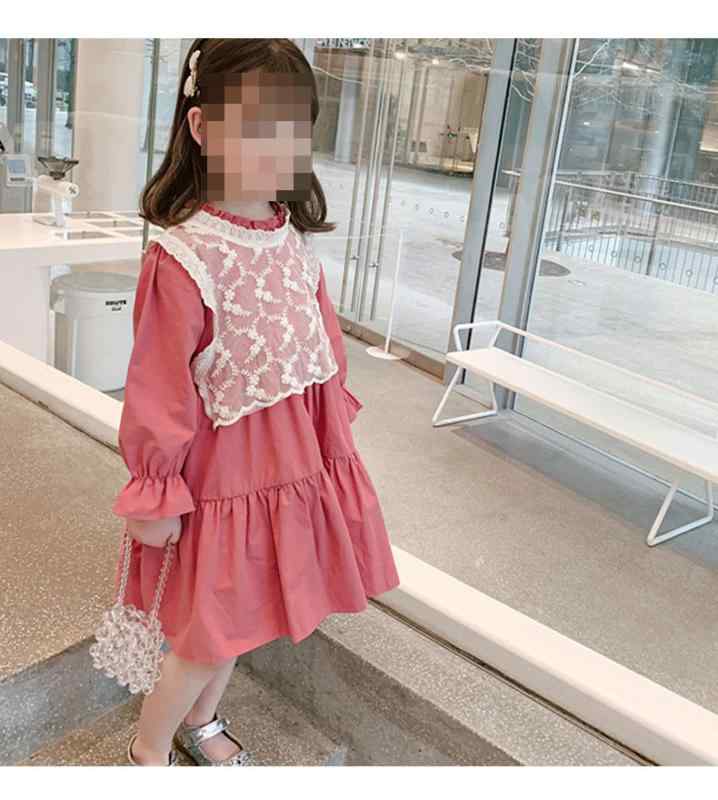 ワンピース 女児 長袖 秋冬 子供服 春秋 スタイリッシュ 韓国風 ベビー ドレス 洋気 童装 スカート 連衣裙 女童