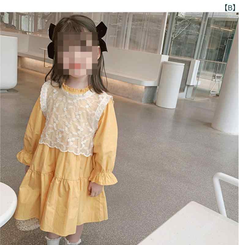 くらしのセロネのワンピース 女児 長袖 秋冬 子供服 春秋 スタイリッシュ 韓国風 ベビー ドレス 洋気 童装 スカート 連衣裙 女童｜アングル3