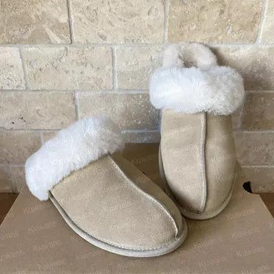 サンダル レディース 秋冬 平底 一文字 毛毛 つま先カバー ハーフ 保暖 皮毛一体 綿素材 屋外 軽量 吸..