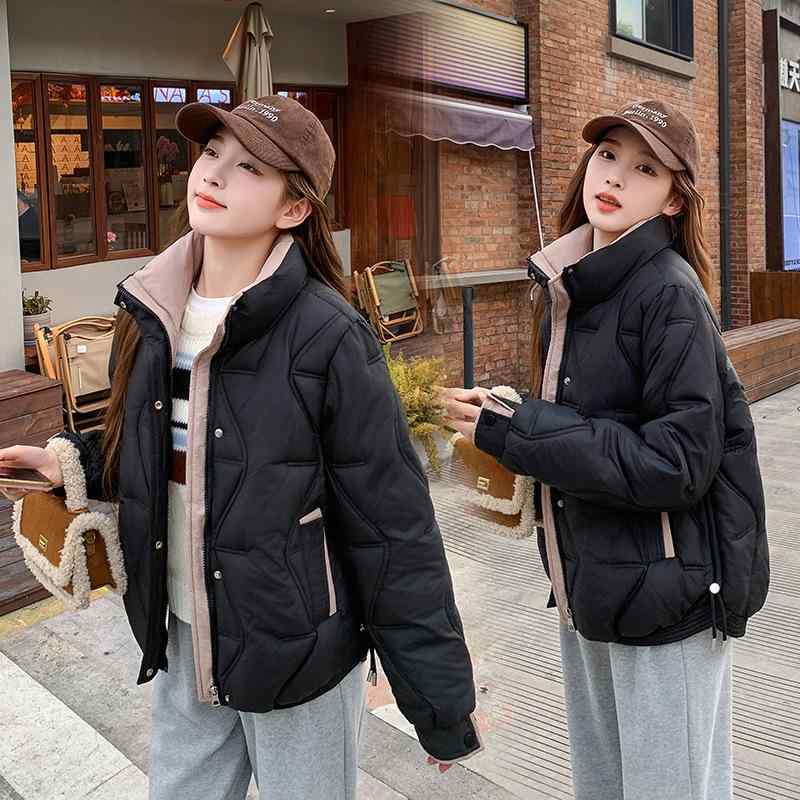 秋冬 レディース 短丈 ダウンジャケット 軽量 薄手 スタンドカラー スリム 暖か 保温 コート アウター 冬用 女性用 ファッション アイテム 軽薄 タイプ 洋気 スタイル モダン