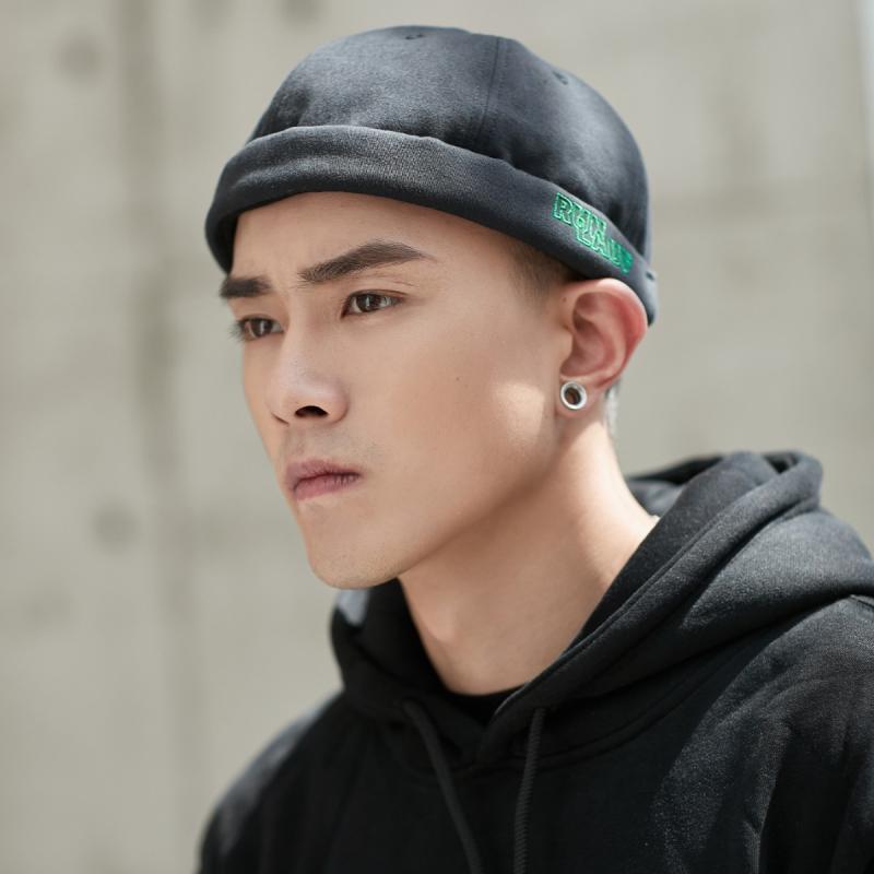 帽子 男女兼用 春夏 メロンハット フラットキャップ ストリート 無檐帽 柔らかい ソフトトップ 軽量 吸湿速乾 通勤 通学 アウトドア 部屋着 綿 デニム 再生繊維 ブラック ピンク系 切り替え かわいい ラッキーアイテム