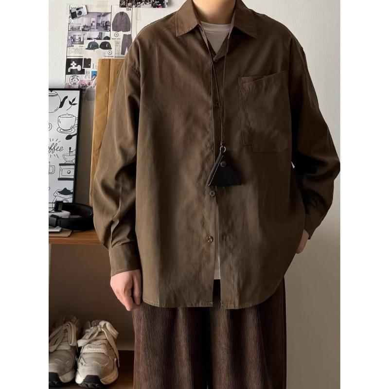 Long-Sleeve （Shape Holding） - 長袖シャツ メンズ 春夏 ゆったり 港風 カジュアル トップス トレンド 多用途 軽量 吸湿速乾 日常使い