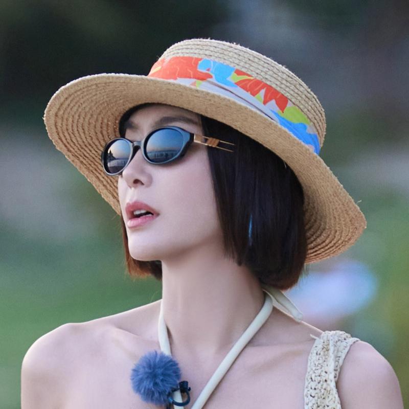 レディース 帽子 麦わら帽子 ストローハット ラフィア ボヘミアン 日除け 紫外線対策 UVカット つば広 リゾート ビーチ 旅行 海 お出かけ 上品 きれいめ 大人可愛い ナチュラル 夏