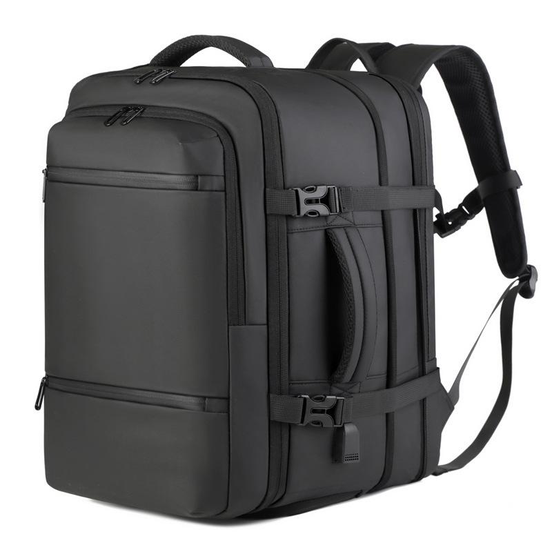 Rakuten - メンズ リュック バックパック ビジネスバッグ 旅行用 ノートPC対応 シンプル カジュアル 合成皮革 通勤 通学 アウトドア 軽量 大容量 防水加工 肩掛け 斜めがけ 男女兼用