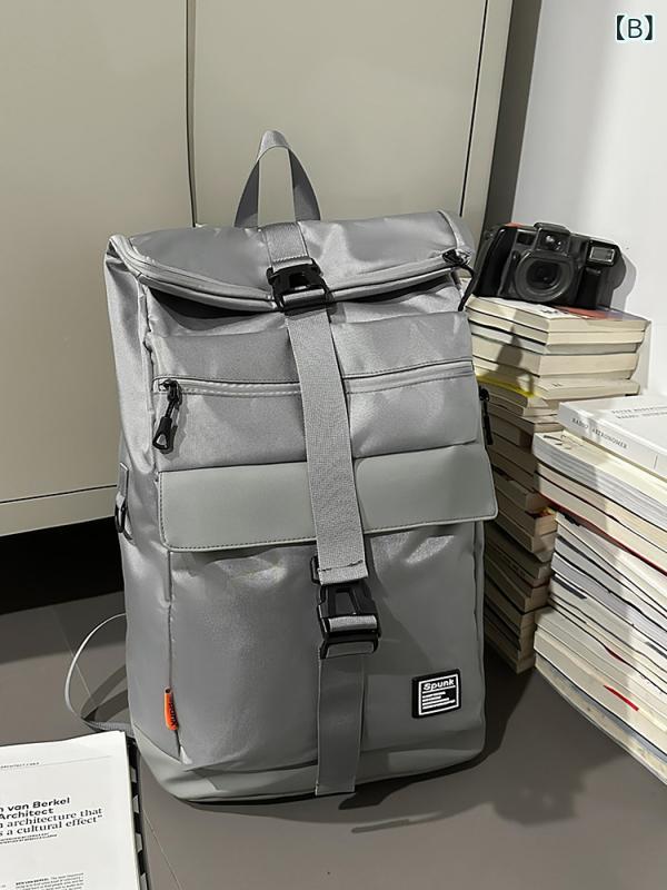 バックパック メンズ 大学生 中学生 シンプル 無地 大容量 通学 アウトドア 旅行 PC収納 リュック