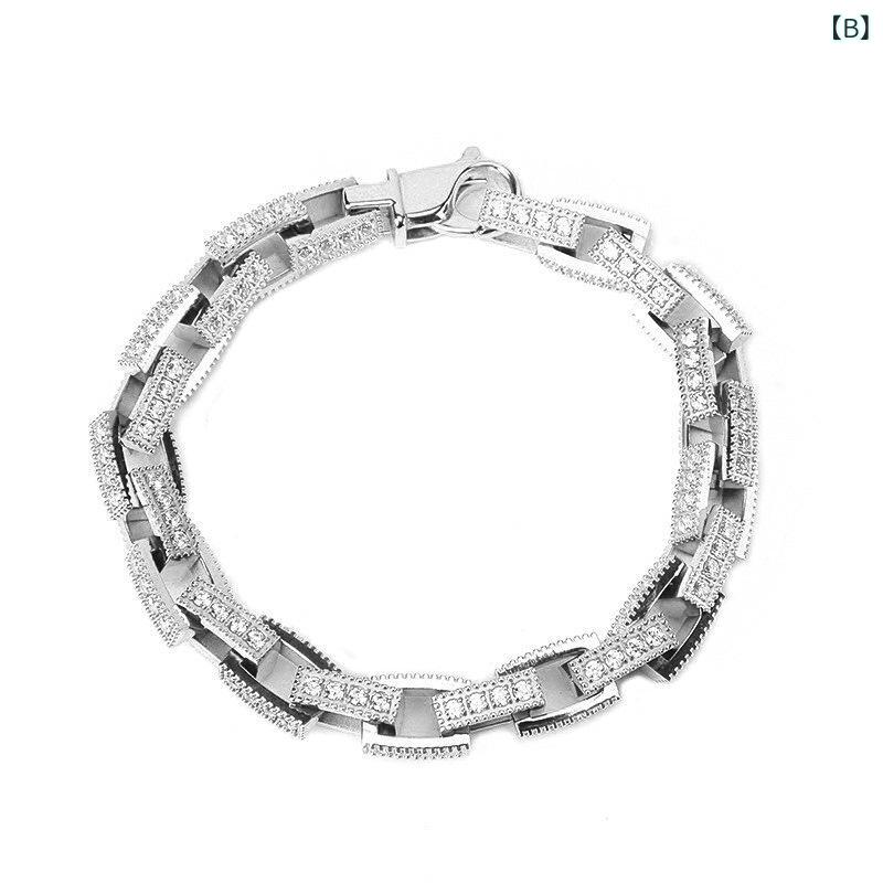 ブレスレット メンズ ステンレススチール 高級感 ストーン 18Kゴールド 嵌め込み 個性 アクセサリー トレンド ジュエリー 手作り デザイン シンプル スタイリッシュ 日常使い ギフト 人気 アイテム