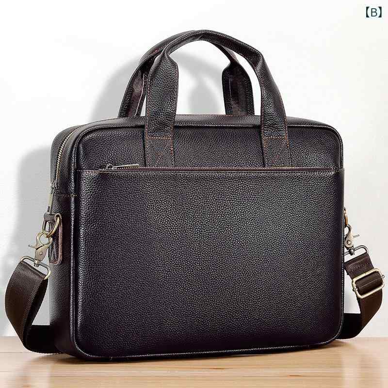 メンズ ビジネスバッグ 本革 ラップトップ 収納 旅行 出張 ハンドバッグ ショルダー 斜めがけ 公用 鞄 男女兼用