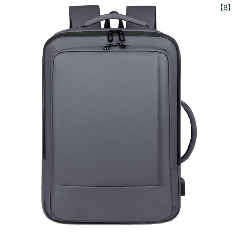 リュックサック メンズ ビジネス 2肩 大容量拡張 通勤旅行 ファッション ノートPCバッグ 肩掛けバックパック 収納ポケット スタイリッシュ 多機能 日常使い